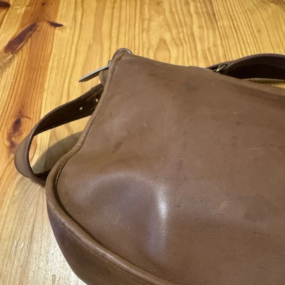 Vintage Coach Musette Leather Messenger Bag Briefcase Laptop Bag 238-5643